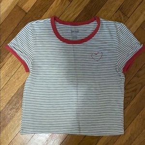Aerie Embroidered Baby Tee